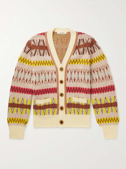 Orchestra Wool-Blend Jacquard Cardigan