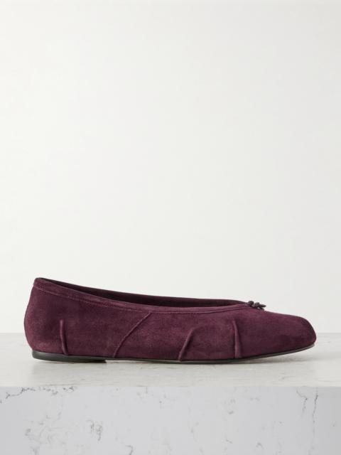 Tabi Split-toe Suede Ballet Flats