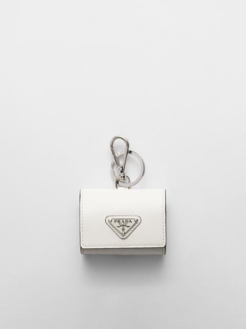 Saffiano leather headphone case