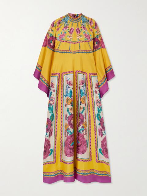 Magnifico Printed Silk-twill Maxi Dress