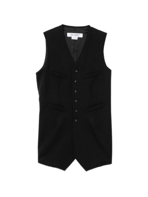button vest coat