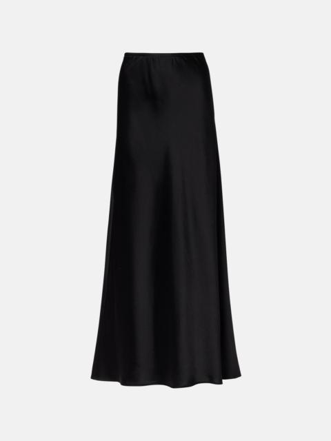 Barb satin maxi skirt