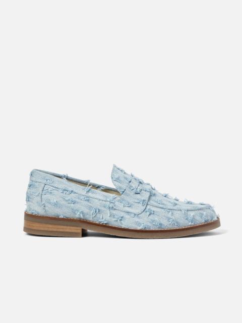Wilde Blue Punched Denim Penny Loafer - Men's