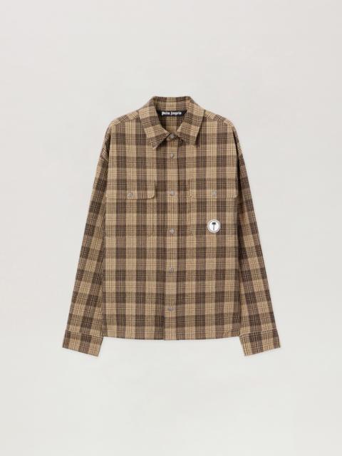 Tree Logo Check Loose Overshirt