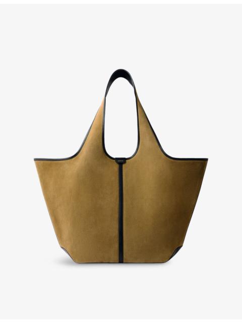 Douce Suede and Leather Tote Bag