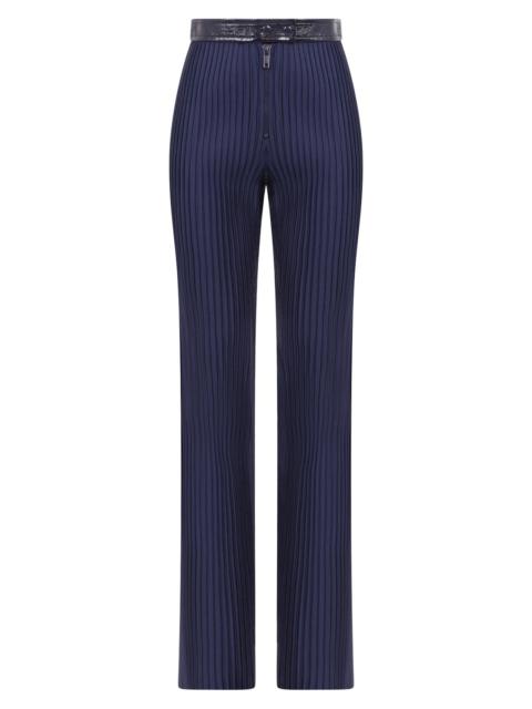 PLISSE PLEATED PANTS | NAVY