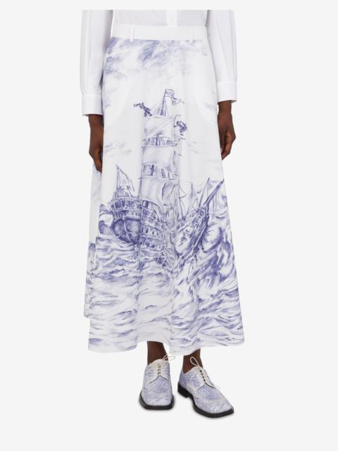 LONG POPLIN SKIRT OLIVIA