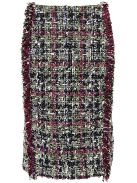 bouclÃ© midi skirt
