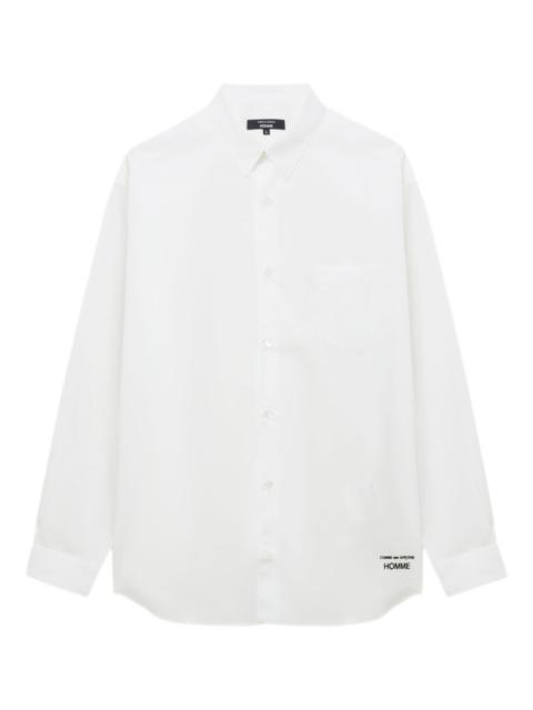 logo-embroidered shirt