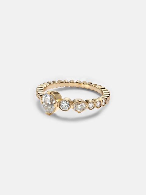 Ensemble De Sky 18kt gold ring with diamonds