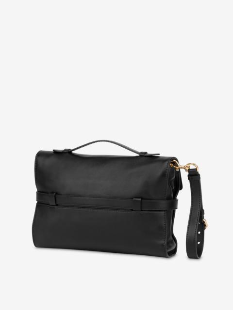 MOSCHINO TIE ME NAPPA CLUTCH