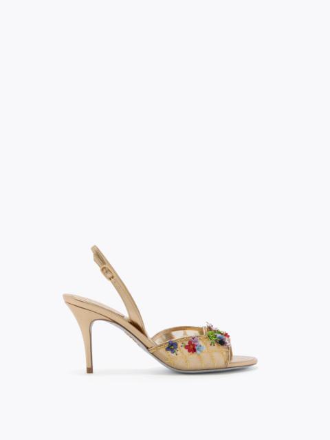FLORA GOLD SANDAL 80