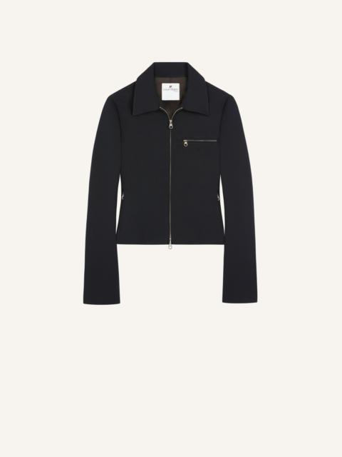 ZIPPED TWILL JACKET