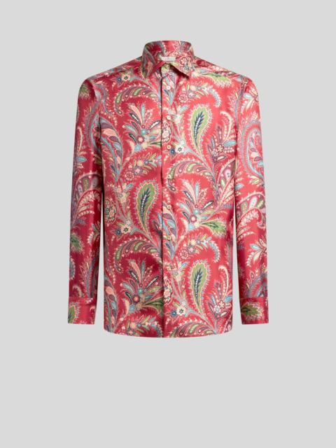 SILK SHIRT WITH PAISLEY PRINT