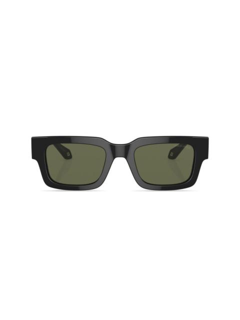rectangle-frame tinted-lenses sunglasses