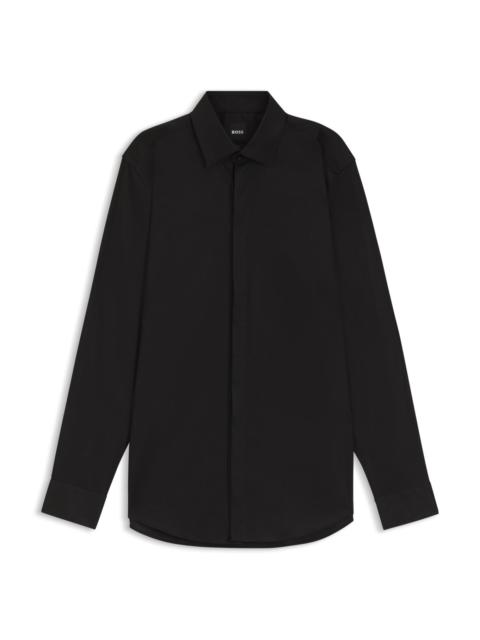 SLIM-FIT SHIRT IN EASY-IRON COTTON POPLIN