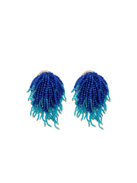 beaded tassel earring