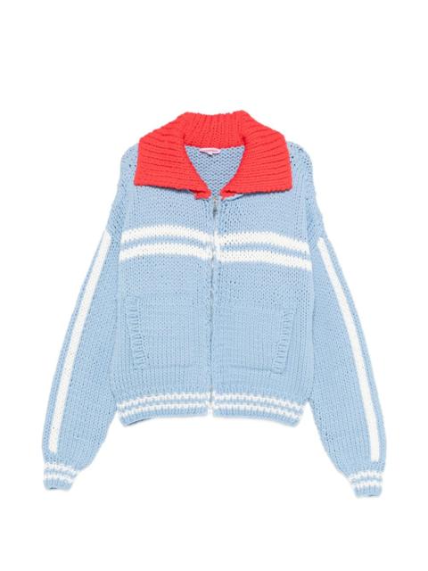 stripe-detail cardigan