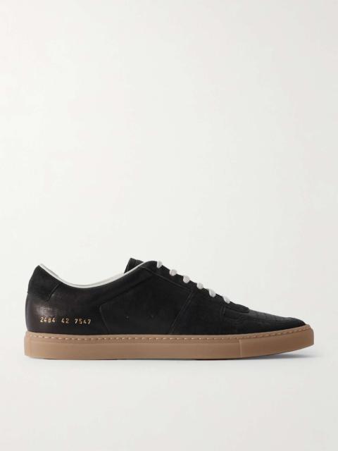 BBall Suede-Trimmed Leather Sneakers
