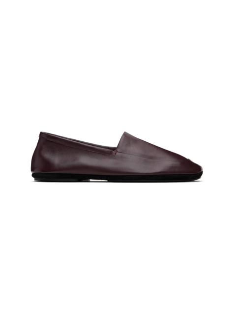 Burgundy Indoor Slipper Loafers