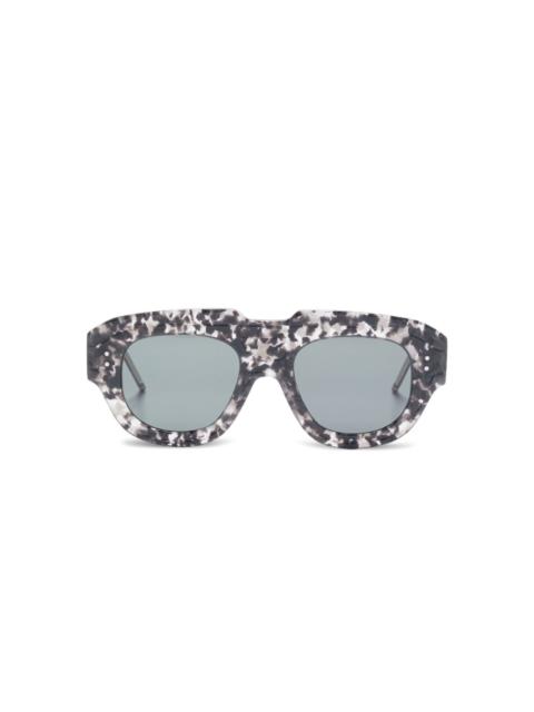 geometric-frame sunglasses