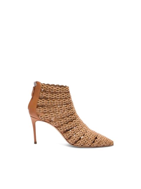 point-toe heeled boots