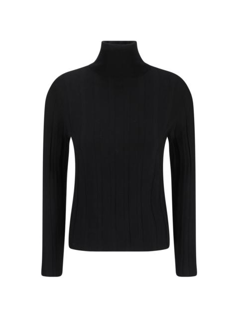 ribbed-knit jumper