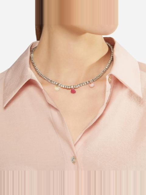 ROSE GOLD & ENAMEL HEART CHARM