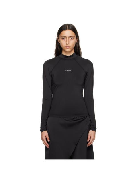 Black Raglan Turtleneck
