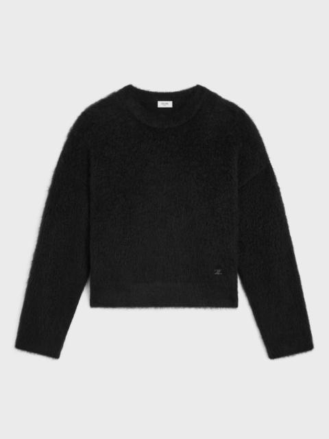 crewneck sweater IN brushed mohair