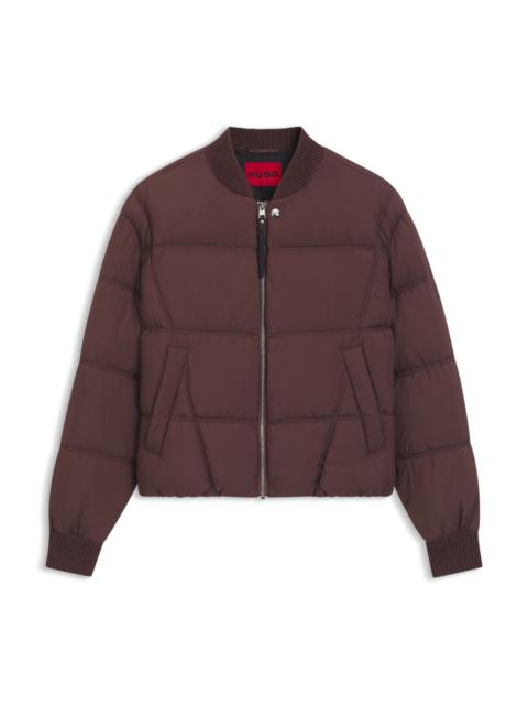 WATER-REPELLENT PUFFER JACKET IN A BOMBER STYLE