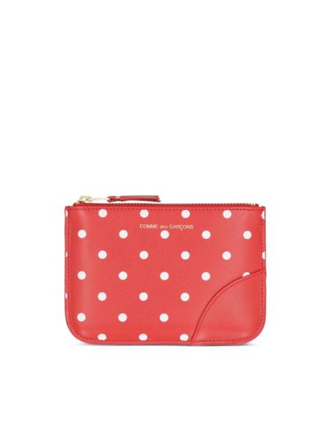small polka dot pouch
