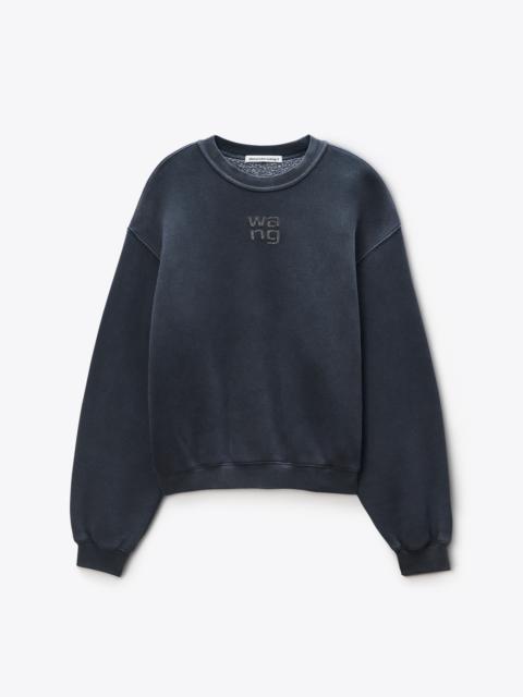 Crystal Hotfix Logo Sweatshirt