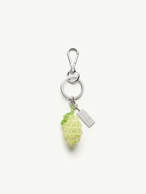 Lemon Beaded Numeric Keyring