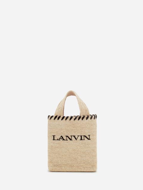 LANVIN NANO RAFFIA TOTE BAG