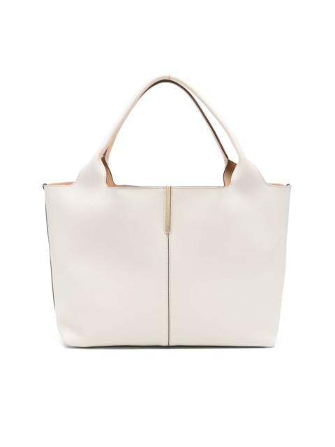 medium-small leather tote bag