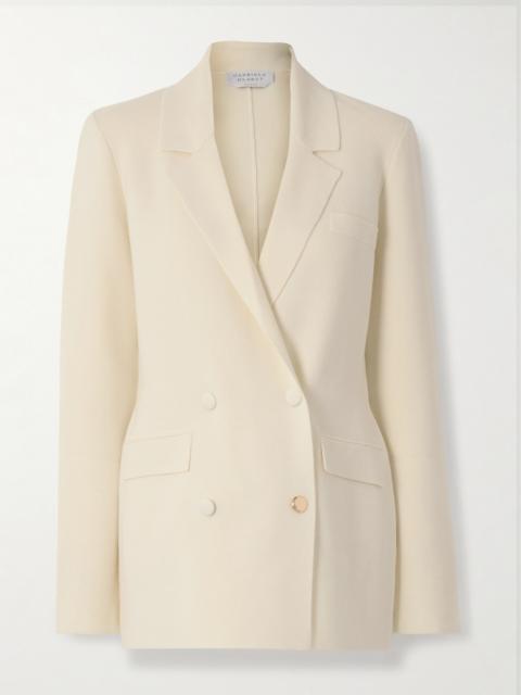 Bowen Double-breasted Knitted Wool Blazer