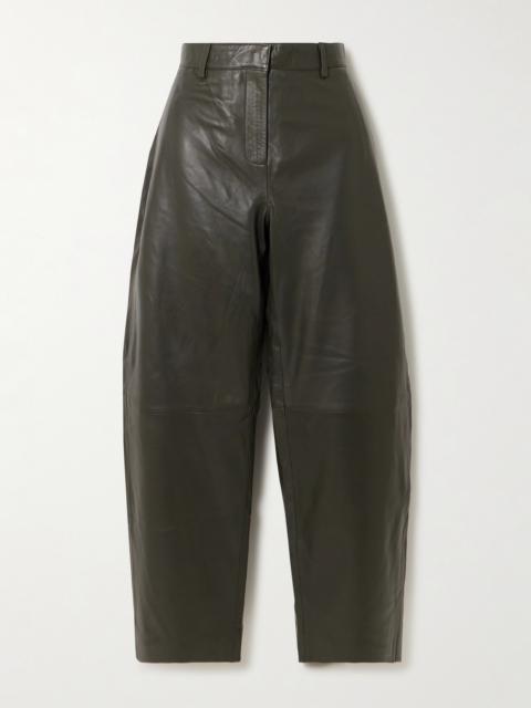 Leather Tapered Pants