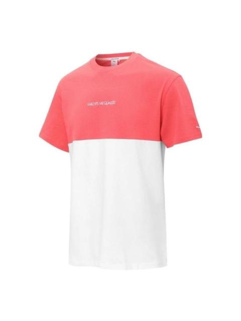 PUMA MMQ ColorBlock Tee 'Pink' 537511-35