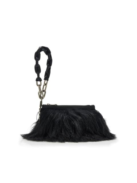 Necessaire Shearling Pouch black