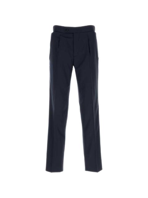 pleated wool trousers
