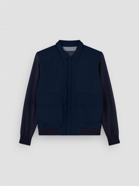 HYBRID ZIP-UP SHAKET IN TYPHOON® SILK, WOOL AND SILK