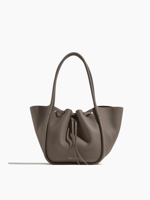 Large Ruched Tote in Slate