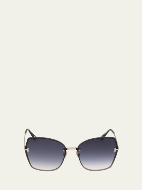 Nickie Metal Butterfly Sunglasses