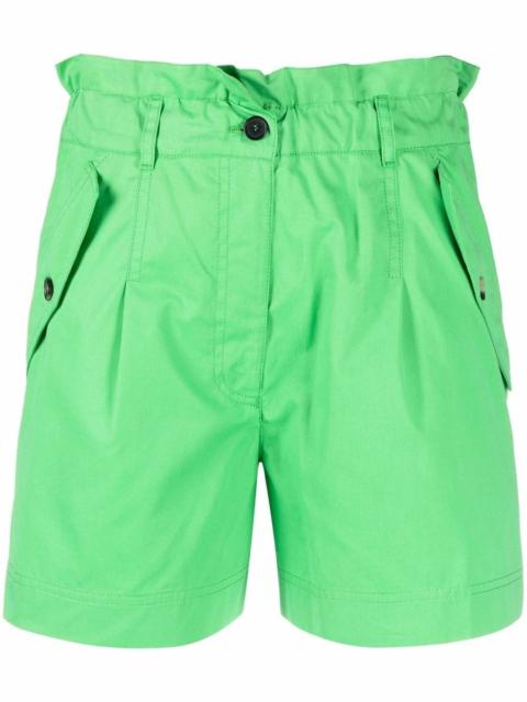 high-waisted cargo shorts