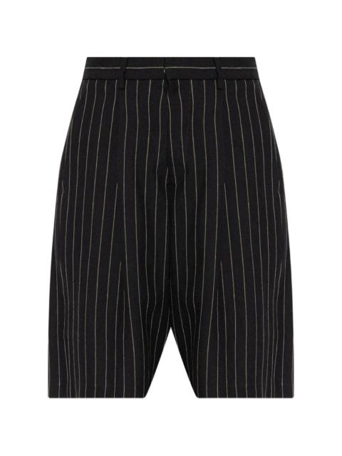 pinstripe bermuda shorts