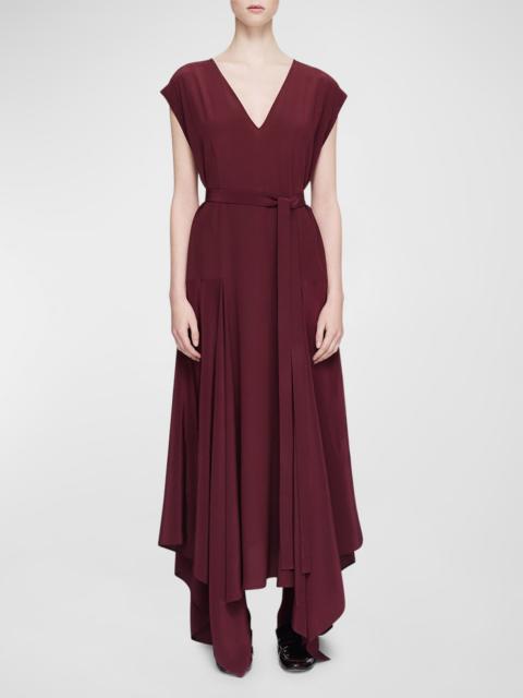 Goodman Handkerchief Silk Maxi Dress