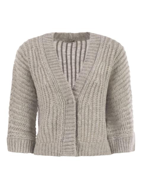 V-neck cardigan