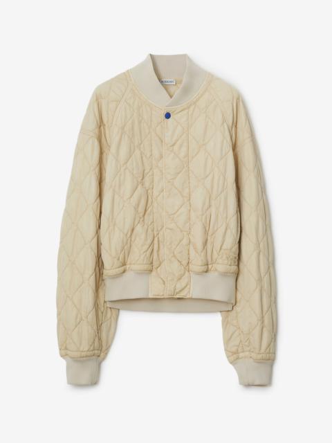 Quilted Nylon Bomber Jacket