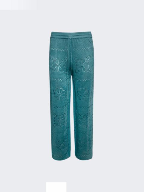Floral Tile Pant Lake Blue